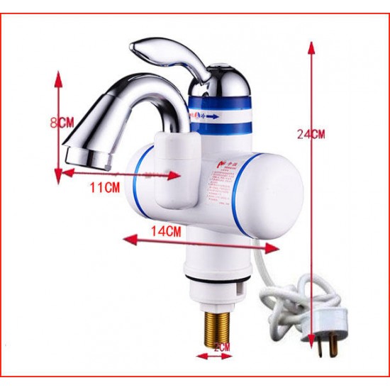 3KW 3 Seconds Instant Electric Shower Water Heater Tankless Electric Faucet Bathoom Kitchen Faucet Electric Water Heater with Earth Leakage Protection Plug 3KW 3 Seconds Instant Electric Shower Water Heater Tankless Electric Faucet Bathoom Kitchen Faucet Electric Water Heater with Earth Leakage Protection Plug