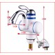3KW 3 Seconds Instant Electric Shower Water Heater Tankless Electric Faucet Bathoom Kitchen Faucet Electric Water Heater with  Earth Leakage Protection Plug