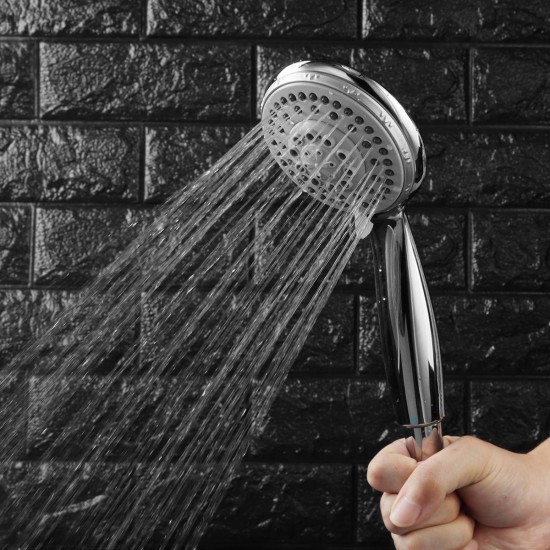 Adjustable Shower Head Bathroom Handheld Five Shower Modes Showerhead Wall Mounted