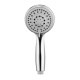 Adjustable Shower Head Bathroom Handheld Five Shower Modes Showerhead Wall Mounted