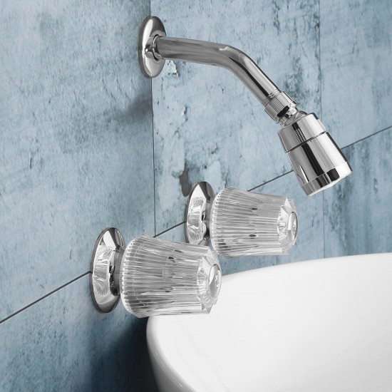 Bathroom Basin Shower Mixer Tap Double Handle Brass Bath Tub Shower Head Faucet Spout Bathroom Basin Shower Mixer Tap Double Handle Brass Bath Tub Shower Head Faucet Spout