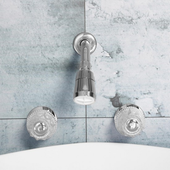 Bathroom Basin Shower Mixer Tap Double Handle Brass Bath Tub Shower Head Faucet Spout Bathroom Basin Shower Mixer Tap Double Handle Brass Bath Tub Shower Head Faucet Spout