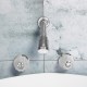 Bathroom Basin Shower Mixer Tap Double Handle Brass Bath Tub Shower Head Faucet Spout Bathroom Basin Shower Mixer Tap Double Handle Brass Bath Tub Shower Head Faucet Spout