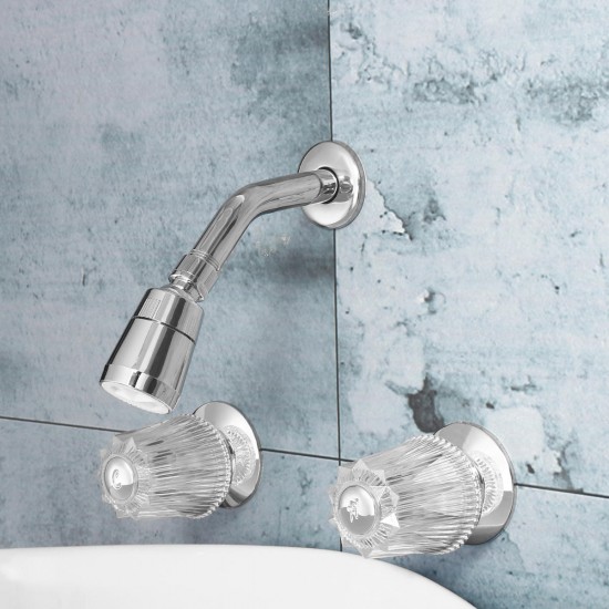 Bathroom Basin Shower Mixer Tap Double Handle Brass Bath Tub Shower Head Faucet Spout Bathroom Basin Shower Mixer Tap Double Handle Brass Bath Tub Shower Head Faucet Spout