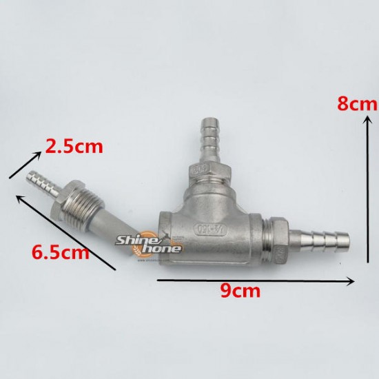 2 Micron - 1/2Inch MPT Home Brew Inline Aeration Oxygenation Diffusion Stone