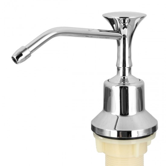 220ml White Kitchen Chrome Liquid Soap Dispenser Bathroom Sink Pump Bottles