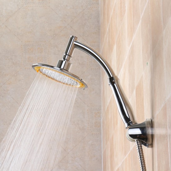 6 Inch Round Rainfall Shower Head Set Bathroom Sprayer Adjustable Extension Arm 6 Inch Round Rainfall Shower Head Set Bathroom Sprayer Adjustable Extension Arm