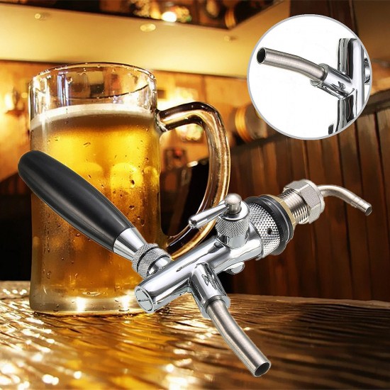 Adjustable Draft Beer Faucet Home Brew Dispenser with Flow Controller For Keg Tap G5/8 Shank Adjustable Draft Beer Faucet Home Brew Dispenser with Flow Controller For Keg Tap G5/8 Shank