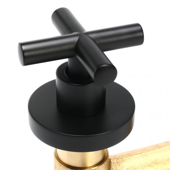 Black Wall Mounted Basin Hot Cold Mixing Faucet Mixer Tap for Bath Bathroom Kitchen Black Wall Mounted Basin Hot Cold Mixing Faucet Mixer Tap for Bath Bathroom Kitchen