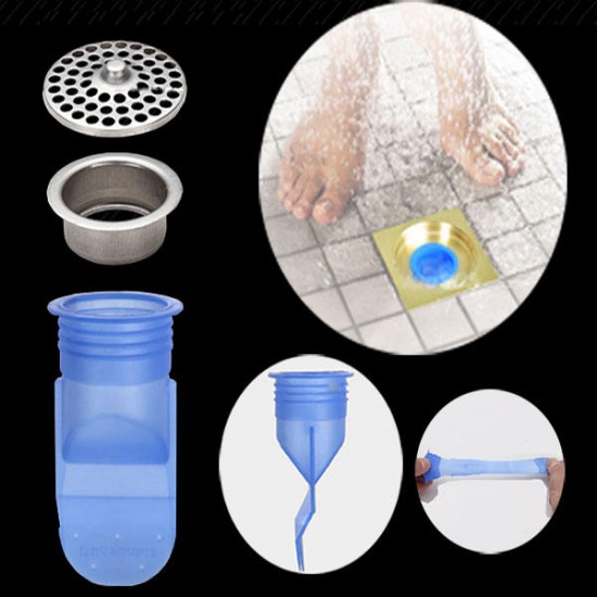 Floor Drain Cover Kitchen Bathroom Sink Silica Gel Deodorant Core Insect Prevention Anti-clogging