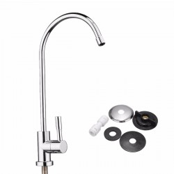 1/4 Inch Chrome Drinking RO Water Filter Faucet Finish Reverse Osmosis Sink Kitchen