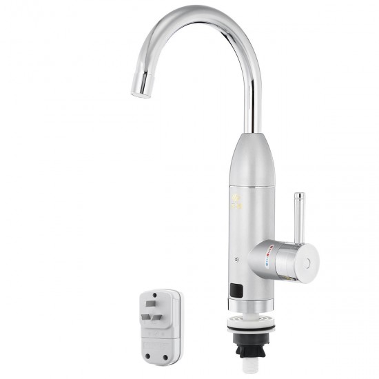 220V 3000W 360° LED Electric Instant Heater Faucet Home Kitchen Bathroom Hot & Cold Mixer Tap