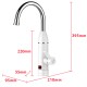 220V 3000W Instant Electric Tankless Cold/Hot Water Heater Shower System Tap Faucet Digital Display