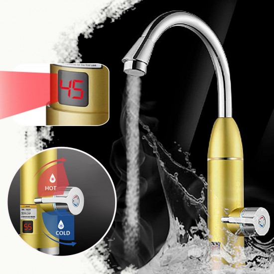 220V 3000W Instant Electric Tankless Cold/Hot Water Heater Shower System Tap Faucet Digital Display 220V 3000W Instant Electric Tankless Cold/Hot Water Heater Shower System Tap Faucet Digital Display
