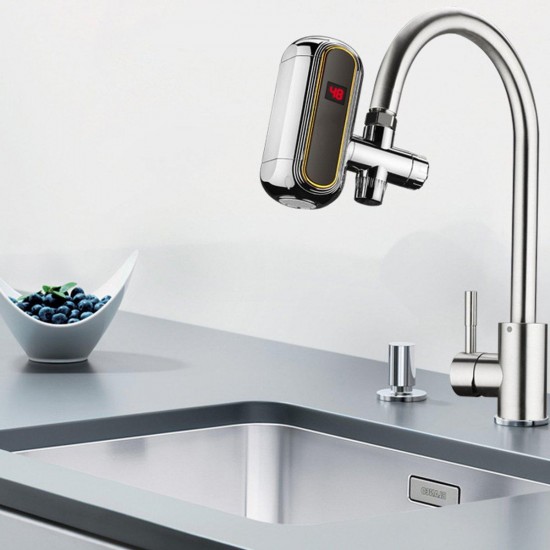 220V 3000W Tankless Electric Water Heater Faucet LCD Display 3s Instant Heating Tap 220V 3000W Tankless Electric Water Heater Faucet LCD Display 3s Instant Heating Tap