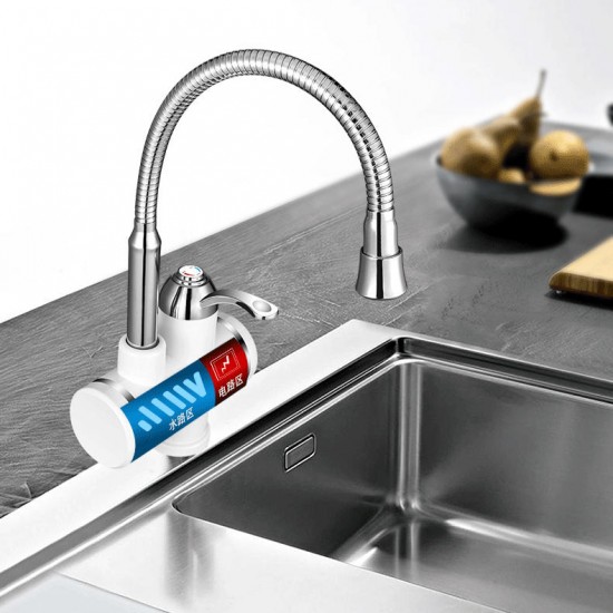 220V 3000W Tankless Instant Heating Sink Tap 360° Digital Display Electric Water Heater Faucet EU 220V 3000W Tankless Instant Heating Sink Tap 360° Digital Display Electric Water Heater Faucet EU