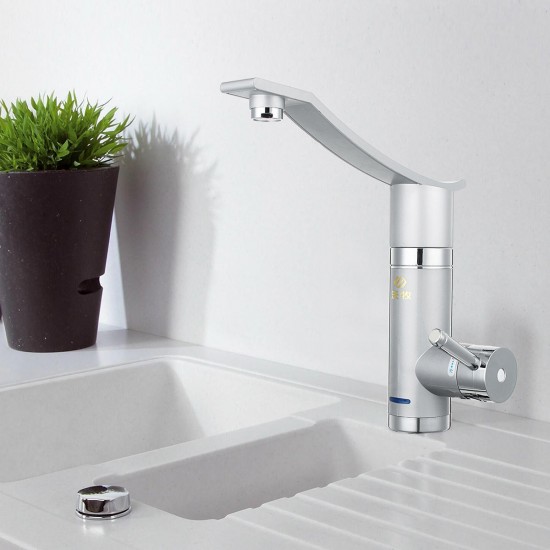 3000W 220V Instant Electric Faucet Lateral Inflow Bathroom Kitchen Hot Water Heating Tap 3000W 220V Instant Electric Faucet Lateral Inflow Bathroom Kitchen Hot Water Heating Tap