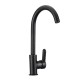 Black Copper Kitchen Faucet 360° Rotation Single Lever Hot & Cold Water Basin Sink Mixer Tap