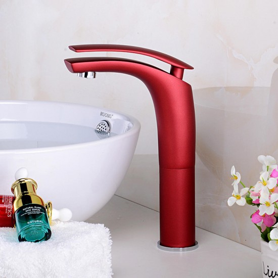 Fashion Brass Faucets Basin Sink Vanity Mixer Taps Matt Chrome