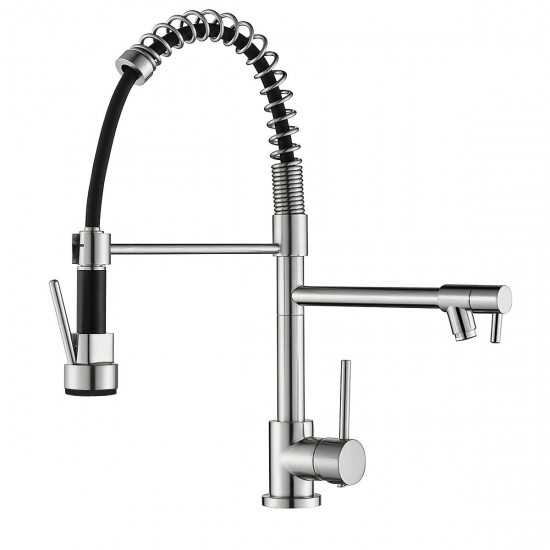 Spring Kitchen Faucet Single Handle Pull-Out Kitchen Faucet