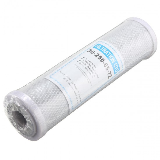 Replacement Activated Carbon Water 10 Inch Filter Whole House RO CTO 5 Micron