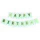 1 SET Paper Happy Birthday Party Bunting Banner Letter Hanging Pastel Pink String Flags Party Decorations