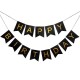 1 SET Paper Happy Birthday Party Bunting Banner Letter Hanging Pastel Pink String Flags Party Decorations