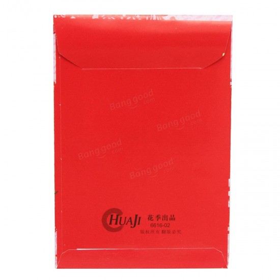 6pcs Clever Chinatown Chinese Spring Festival Red Envelope Lucky Money Bag New Year