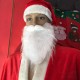 Adult Christmas Santa Claus White Wig Beard Mustache Fancy Dress Party Costume Cosplay Decorations