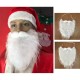 Adult Christmas Santa Claus White Wig Beard Mustache Fancy Dress Party Costume Cosplay Decorations