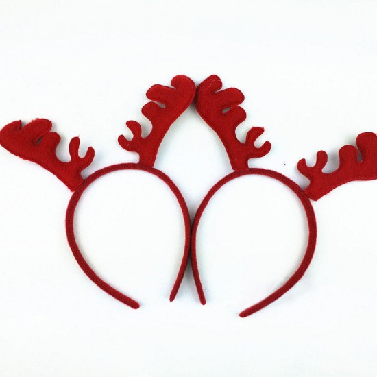 Christmas Headband Reindeer Antlers Ear Hair Hoop Christmas Party Hair Accessories Deer Hair Buckle Decoration