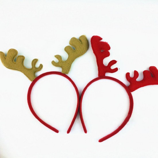 Christmas Headband Reindeer Antlers Ear Hair Hoop Christmas Party Hair Accessories Deer Hair Buckle Decoration