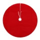 100cm Red Christmas Tree Skirt Carpet Party Gift Decor Pad Ornaments Round Mat