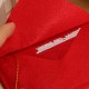 10pcs Christmas Santa Wishing Letter Envelopes Red Felt Embroidered Christmas Tree Decor