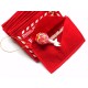10pcs Christmas Santa Wishing Letter Envelopes Red Felt Embroidered Christmas Tree Decor