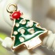 11 Mixed Gold Christmas Gifts Charms Tree Deer Snowflake Pendant