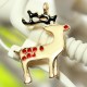 11 Mixed Gold Christmas Gifts Charms Tree Deer Snowflake Pendant