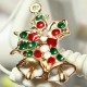 11 Mixed Gold Christmas Gifts Charms Tree Deer Snowflake Pendant