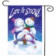 12.5" x 18" Christmas Snow Winter Welcome House Garden Flag Yard Banner Decorations