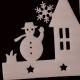 2 Pieces Small House Window Decals Christmas Tree Ornament Snowman Sticker Decoration 2 Pieces Small House Window Decals Christmas Tree Ornament Snowman Sticker Decoration