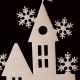 2 Pieces Small House Window Decals Christmas Tree Ornament Snowman Sticker Decoration 2 Pieces Small House Window Decals Christmas Tree Ornament Snowman Sticker Decoration