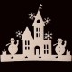 2 Pieces Small House Window Decals Christmas Tree Ornament Snowman Sticker Decoration 2 Pieces Small House Window Decals Christmas Tree Ornament Snowman Sticker Decoration