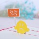3D Pop Up I'm so sorry Greeting Apologize Card Christmas Gifts Party Greeting Card
