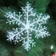 Christmas Tree Decorations 3/6pcs Snowflakes White Plastic Artificial Snow Christmas Decorations