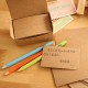 100pcs Brown Vintage DIY Bookmark Cardboard Tags Message Card Wedding Party Gift Tags