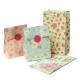 3pcs Flowers Style Paper Gift Bags Wedding Party Wrap Bags Stickers