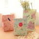3pcs Flowers Style Paper Gift Bags Wedding Party Wrap Bags Stickers