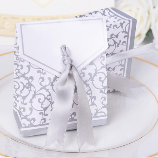 50pcs Creative Wedding Candy Gift Box Wedding Party Chocolate Candy Gift Paper Boxes