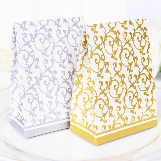 50pcs Creative Wedding Candy Gift Box Wedding Party Chocolate Candy Gift Paper Boxes