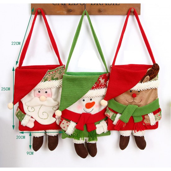 Christmas Day Stocking Decoration Santa Candy Bag Stocking Christmas Gift Bags Jewelry Candies Smaller Clothing Accessories